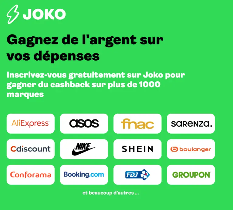 joko l'appli pour le cashback